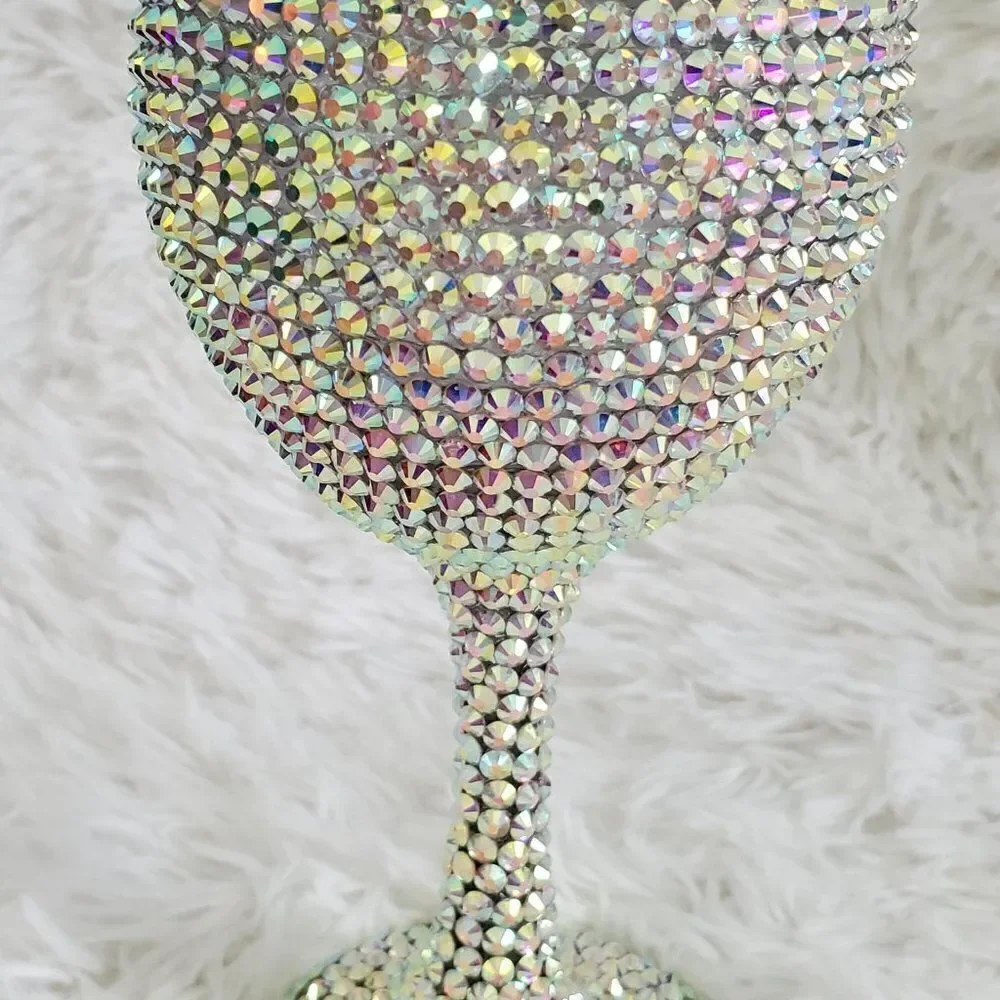 Bling Wine Glass, Rhinestone Tumbler, Bedazzled Cup